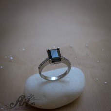Сребърен дамски пръстен с цирконий R-1149